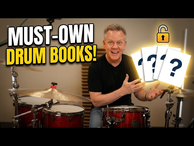 5 Drum Method Books I Use as a Pro Drummer!