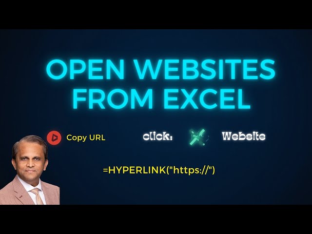 64. Excel Hyperlink to Website | Open Any Webpage with One Click