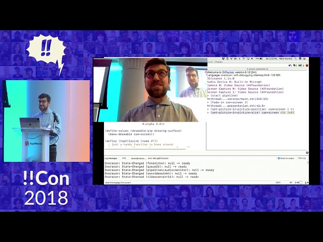 !!Con 2018: Transform live video streams with code and a REPL!! by Mark Wunsch