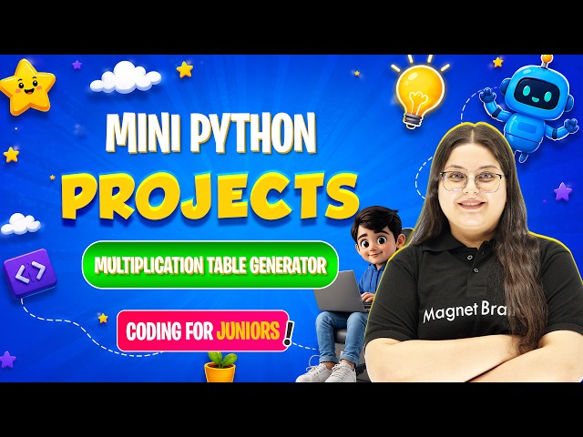 Lecture 41 - Mini Python Projects - Multiplication table generator | Intermediate | Level 3 | Coding