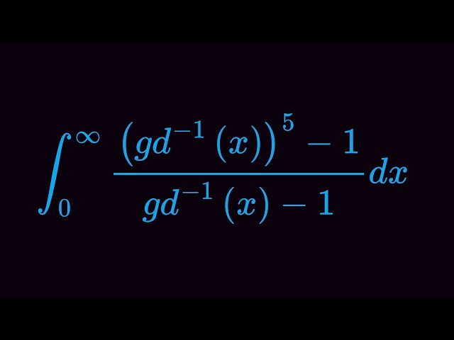 The Greatest Monster Integral of Gudermannian Function