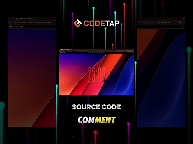 Liquid Glass Clock | Modern HTML CSS JavaScript Clock #javascript #projects