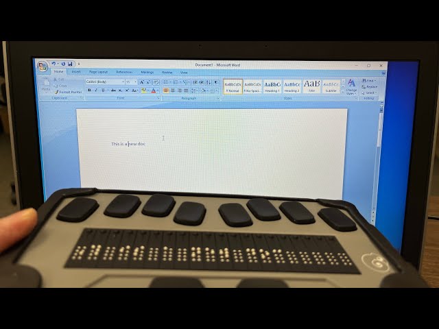 Connecting Chameleon braille display to a PC laptop