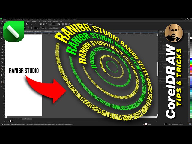 Turn Simple Text into Stunning 3D Design in CorelDRAW! 🔥