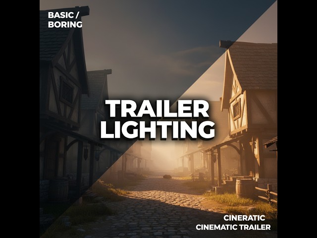 Lighting a UE5 Scene Like a Game Trailer 🎬