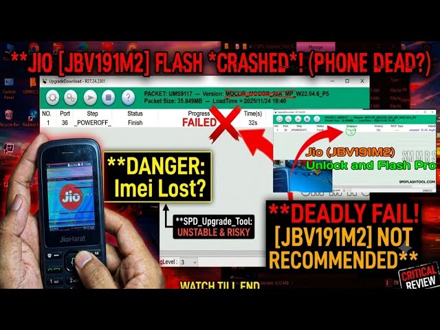 🔓 Jio Bharat V4 (JBV191M2) Password Unlock | How To Flash Jio Bharat JBV191M2 | Full Flashing Guide