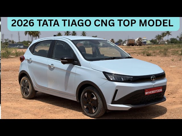 2026 Tata Tiago Creative CNG AMT Review | 360 Camera, Paddle Shifters & Mileage
