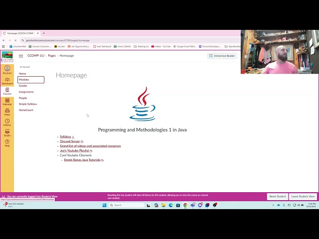 Welcome to Programming and Methodologies 1 in Java