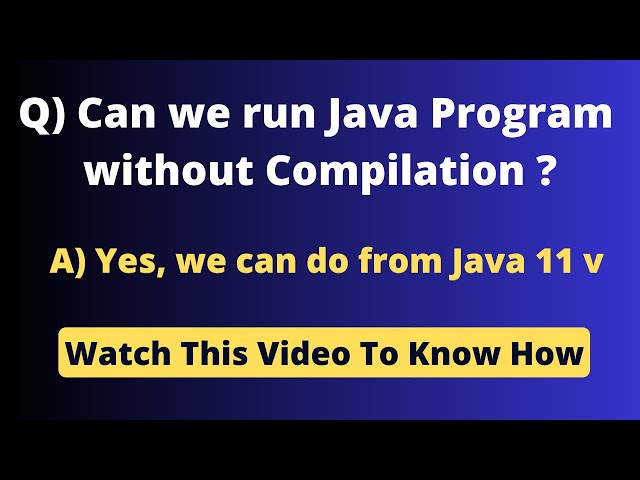 How to Run Java Source Code from a Single File Without Compilation