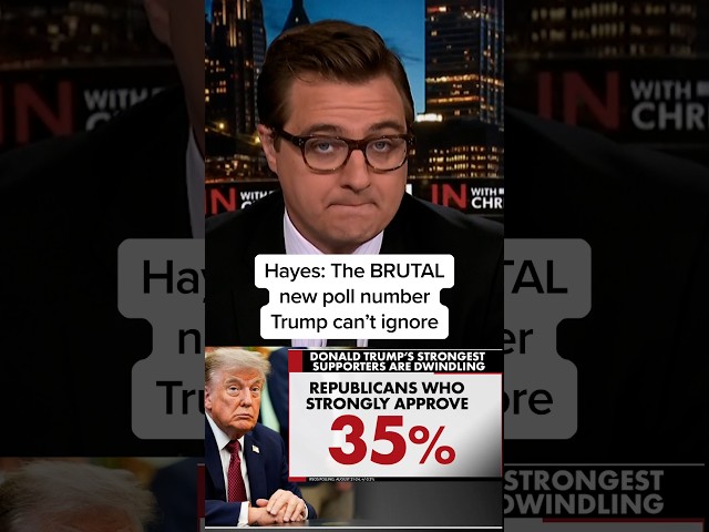 Hayes: The BRUTAL new poll number Trump can’t ignore