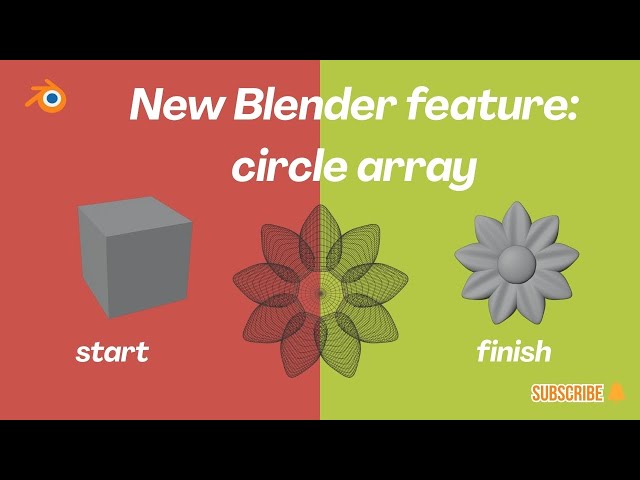 Circle array in Blender 3D #blender #3d