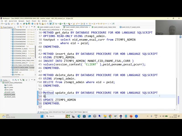160 - ABAP on HANA - AMDP - CRUD Operations Part4