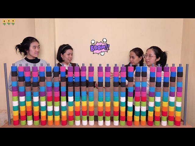 🔥 Team Tension Rising! Color Ball Sorting Face-Off 🎨🟠🟢