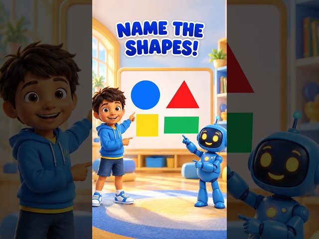 Shapes for Kids 🔵🔺🟨 | Circle, Triangle, Square & Rectangle