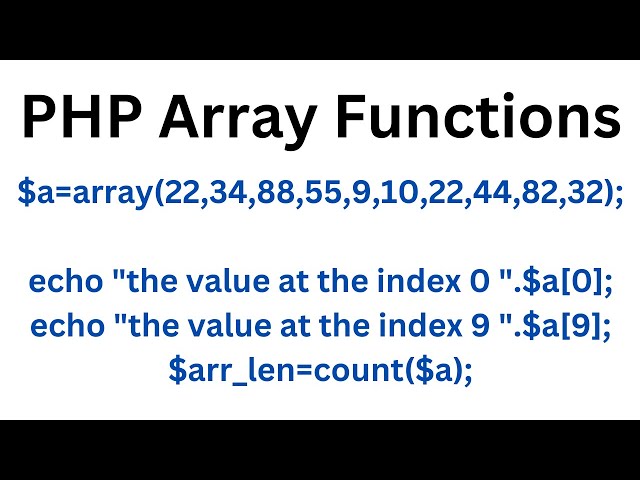 PHP Array Functions | PHP Interview Questions with Answers | Best Job Course | Inspiron Technologies