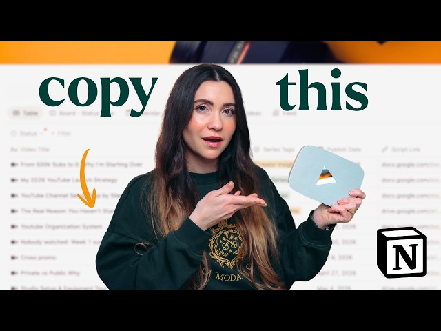 my Notion System for disorganized YouTube Creators (ideas, scripts & more)