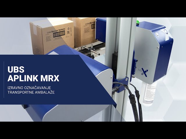 Izravno označavanje ambalaže | Direct Coding on boxes | UBS APLINK MRX | United Barcode Systems