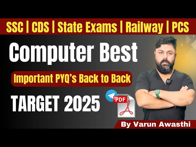 MOST IMPORTANT COMPUTER MCQs FOR ALL EXAMS | VARUN AWASTHI