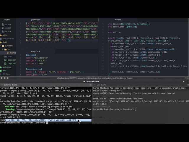 Pipeline: From Graph to Rust Crate (feature preview)