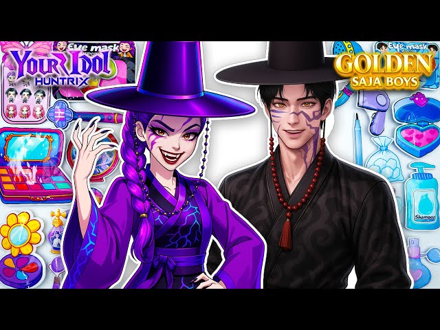 💖Paper DIY💖KPOP DEMON HUNTERS RUMI JINU Turns Into Demon💖Skincare + Skincare +Makeup |Blind Bag ASMR