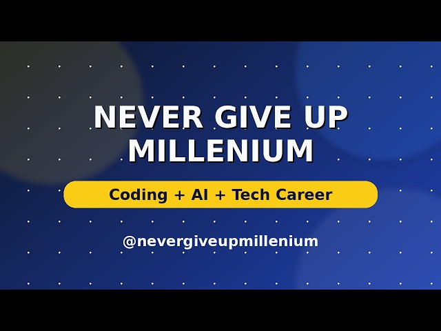 Welcome to @nevergiveupmillenium | Coding, AI Tools & Tech Growth