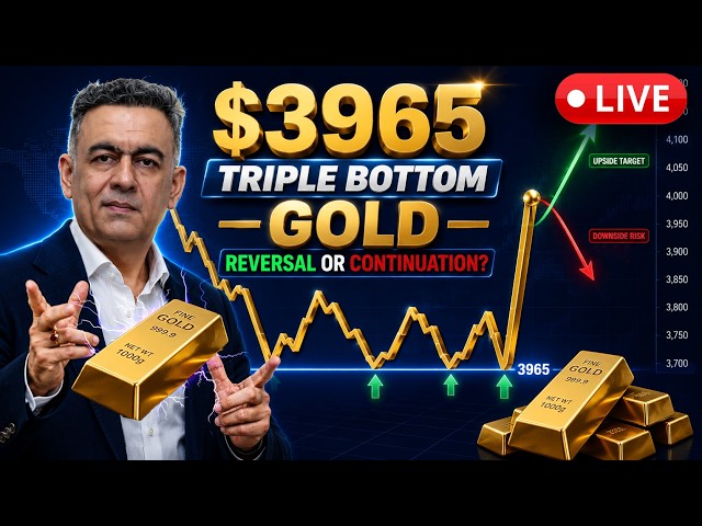 GOLD MADE Triple bottom at $3965 and bounce, now Reversal or Continuation ?