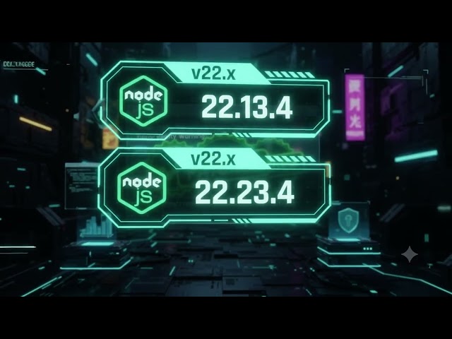 🚀 Node.js LTS Versions Explained! 💻🔥 Node.js 22 – Jod ⚡ Node.js 24 – Krypton 🚀 Node.js 26
