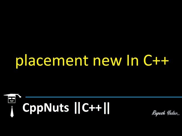 placement new In C++