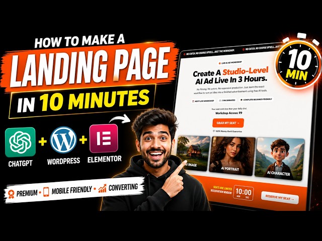 ChatGPT + WordPress + Elementor = Landing Page in 10 Minutes