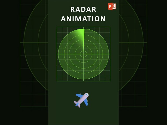 Radar Screen Animation ✈️ #powerpoint #animation #visualization