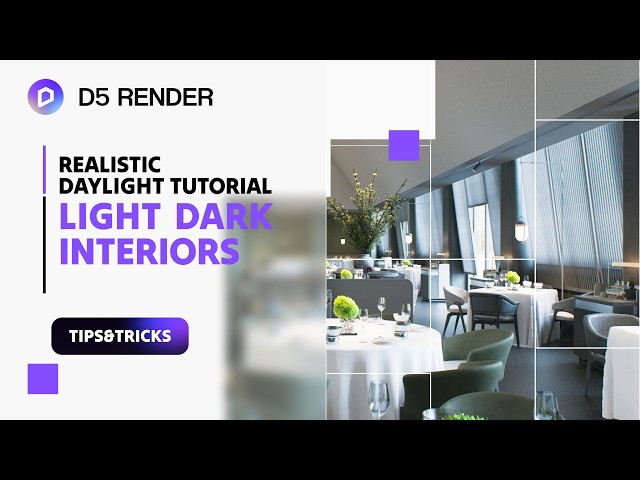 How to Light Dark Interiors in D5 Render | Realistic Daylight Tutorial