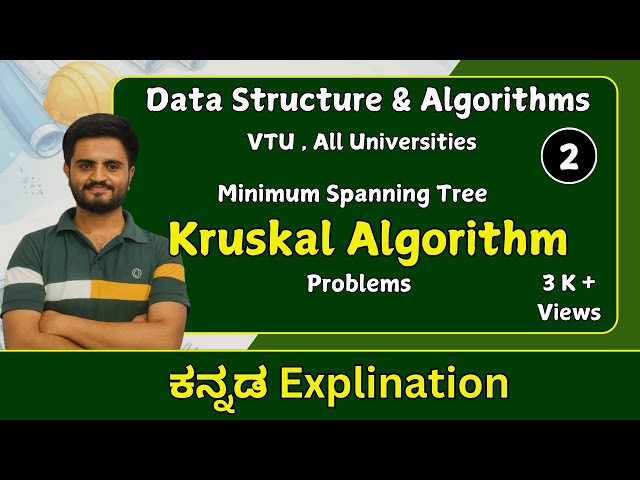 Kruskal Algorithm | Analysis and Design of Algorithm | All universities