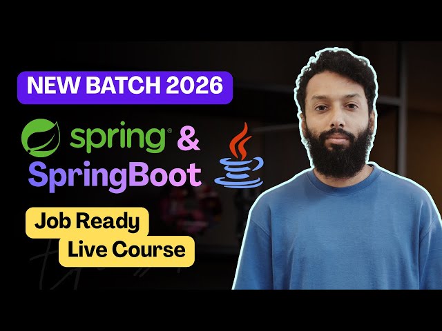 🚀 Java Spring & SpringBoot With Microservices Master Course – Live Batch (2026)