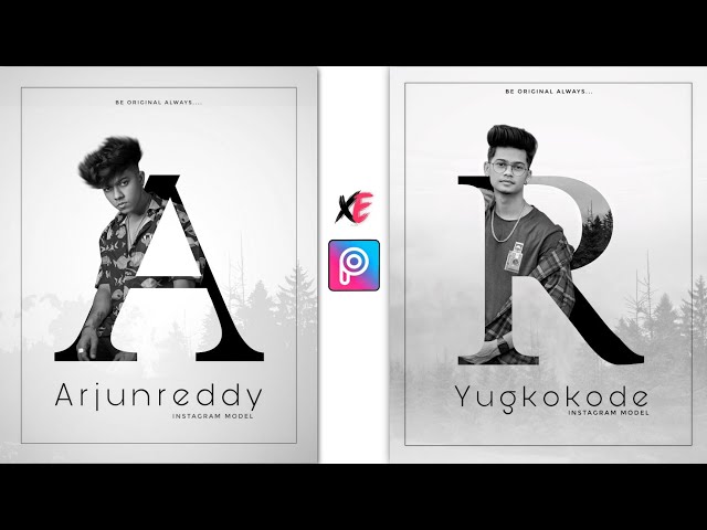 Letter Portrait - PicsArt Photo Editing Tutorial - Xyaa Edits🔥