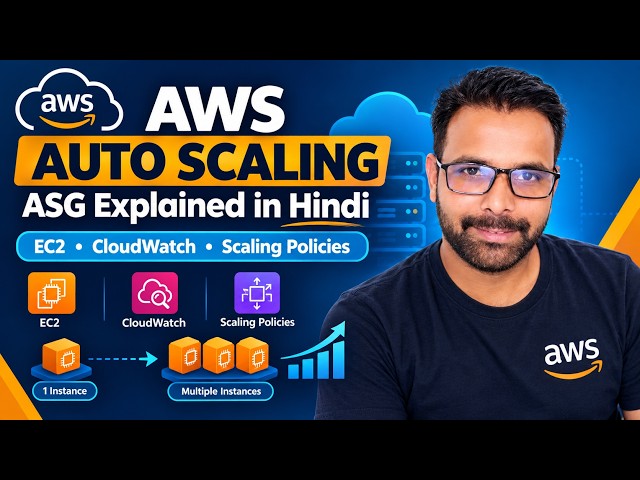 AWS Auto Scaling Group (ASG) Explained in Hindi  EC2 Auto Scaling, CloudWatch & Scaling Policies