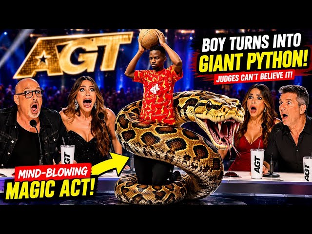 HE TURNED INTO A GIANT PYTHON?! 🐍😱 The judges were NOT ready for this insane magic act! 