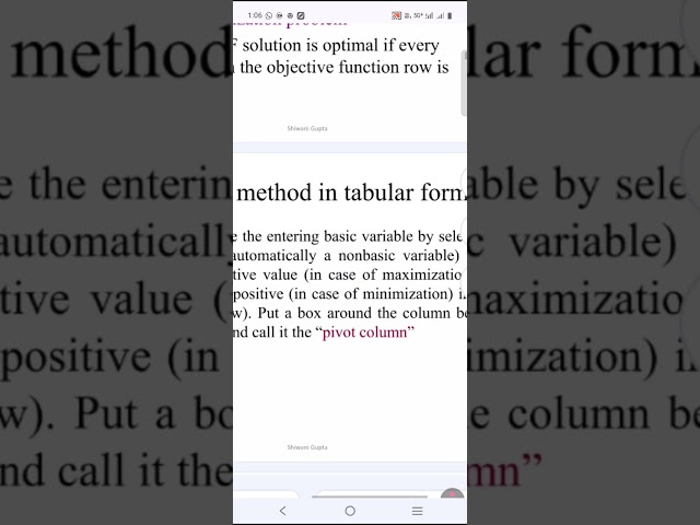 Simplex method