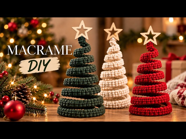 Macrame Christmas Tree Ornament | EASY DIY IDEA
