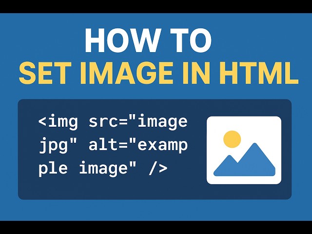How to set Image in Html ?