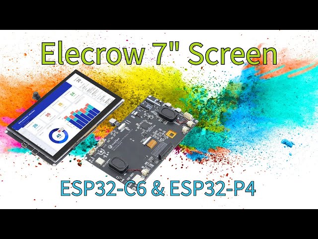 Vibe Coding My Way Through the New Elecrow CrowPanel HMI 7 Inch Screen!
