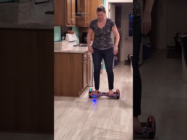 My mom falls on hoverboard