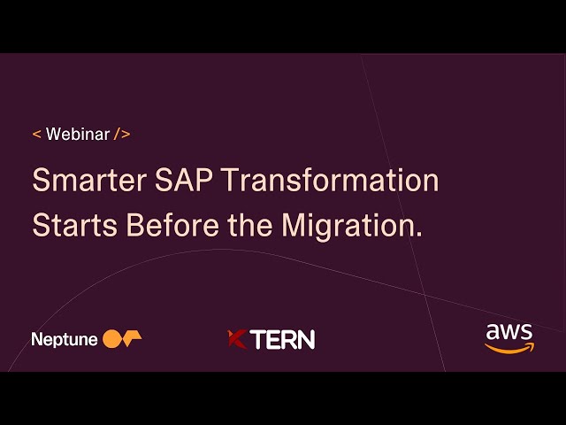 Smarter SAP Transformation Starts Before the Migration