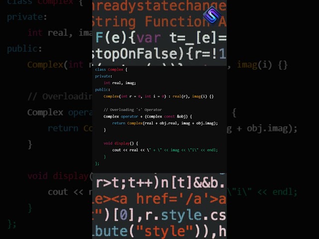 Operator Overloading in C++ | Make Operators Work for Your Class ⚙️ #programming #coding  #ytshorts