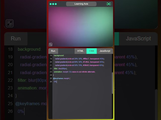 Liquid Gradient Morph | HTML CSS