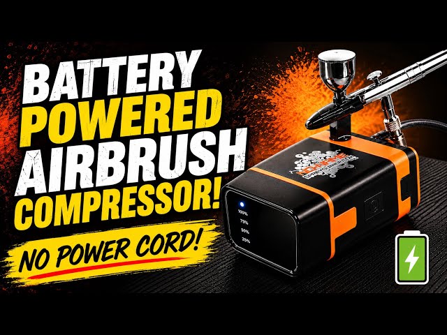     Battery Powered Airbrush Compressor