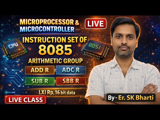 8085 INSTRUCTON SET  | Microprocessor & Microcontroller | Live Class Part-10| Diploma | SBTE Bihar