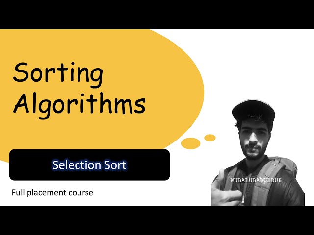 DSA (in Python) - full course for beginners | Selection Sort-1