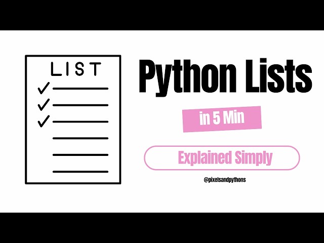 Python Lists in 5 Min | Complete Beginner Guide