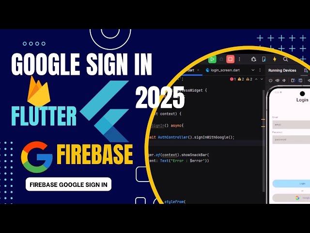 Google Sign-In in Flutter | Firebase 🔥 (2025 Update) | No Words Just Code | Code With Desh