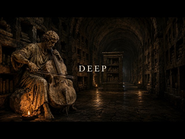 Low Cello in a Silent Stone Archive | Neoclassical Music for Deep Thinkers